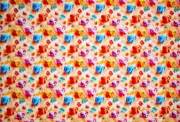 [5818-1814] Popelin digital elefantes 3d