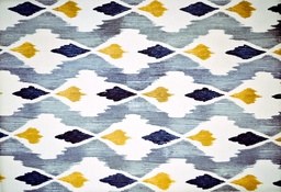 [PAMOLAD 925-3/2] Half panamá ikat gris mostaza