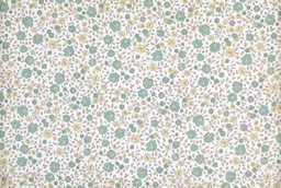[VE1142] Voile flor verde amarillo