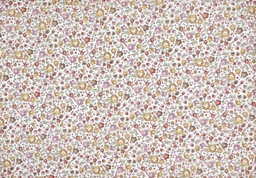 [VE1200] Voile florecita teja rosa