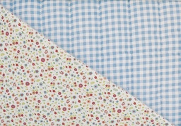 [AC15308] Algodón acolchado vichy / florecita