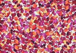 [1822] Crepé hojitas fucsia naranja ocre