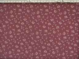 [twe181] Algodón twin granate flores beige